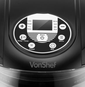 VonShef Low Fat Oil Free Electric Air Fryer